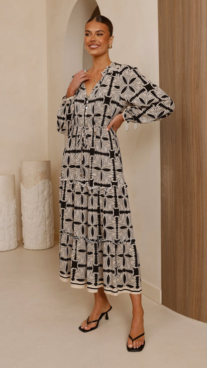 Lani Maxi Dress - Cortana Print