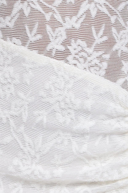 Pascha Off Shoulder Lace Maxi Dress - White