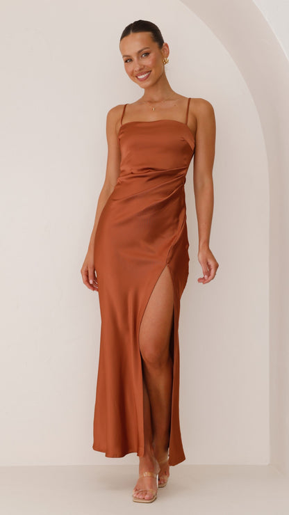 Ilana Maxi Dress - Copper