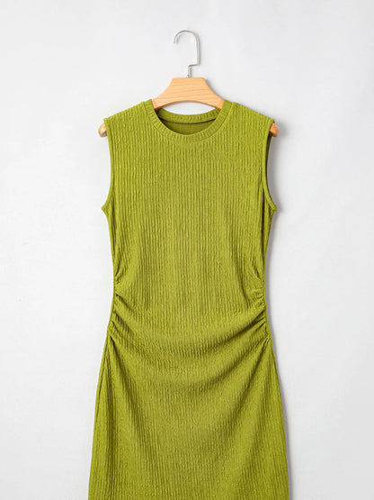 Sleeveless Ribbed Bodycon Dress