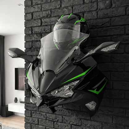 3D Illuminated Motorcycle Wall Display
