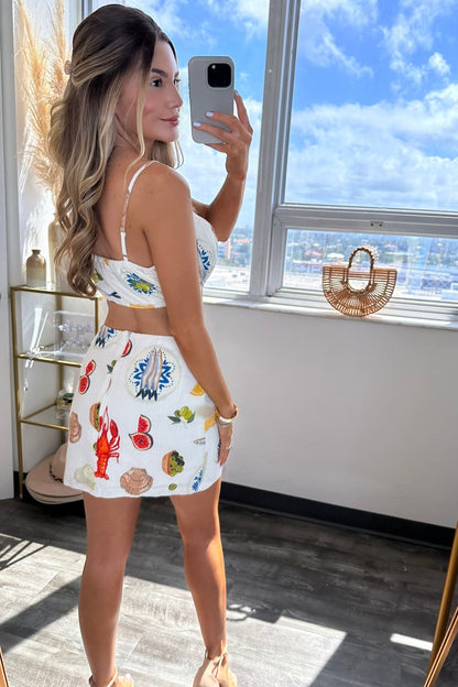 Amalfi Drawstring crop