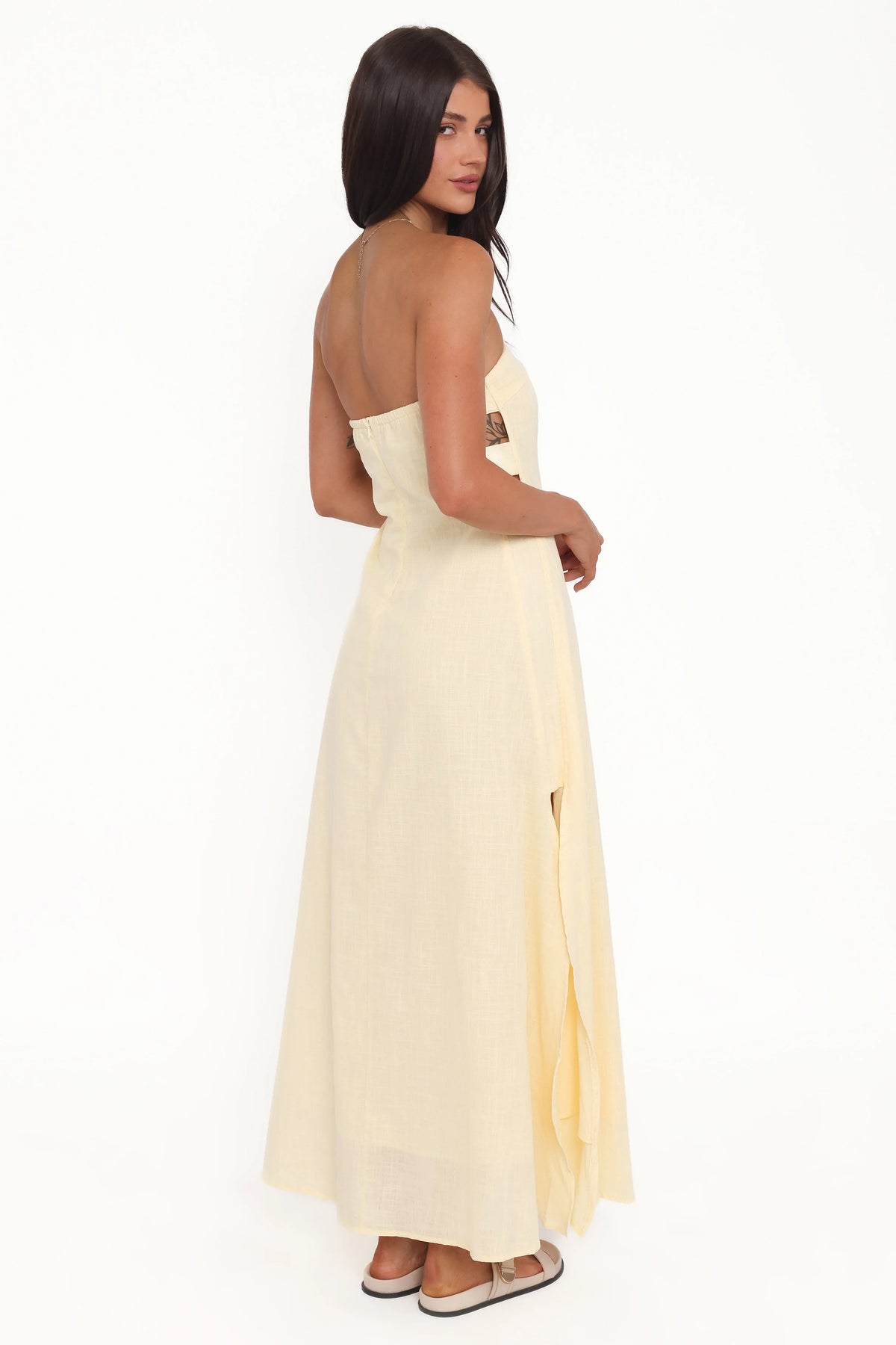 Cyrus Strapless Maxi Dress - Butter Yellow
