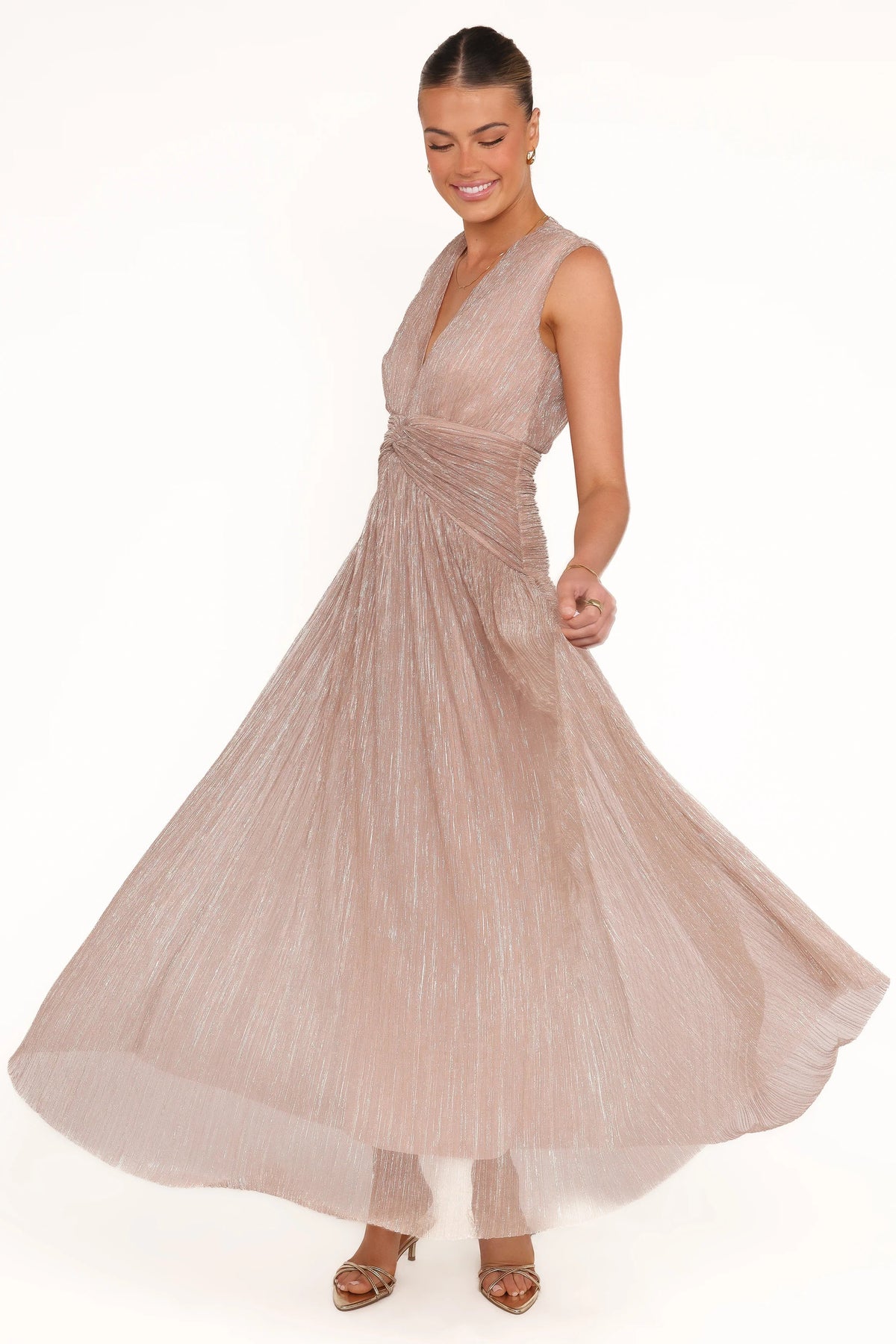 Cara Maxi Dress - Rose Gold