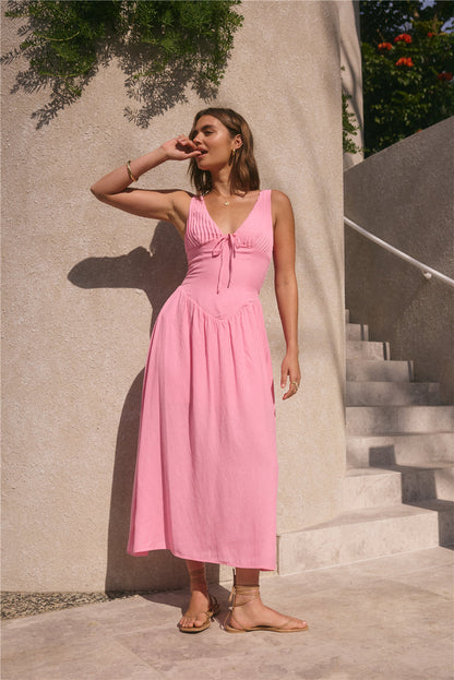 Sunday Brunch Maxi Dress Pink