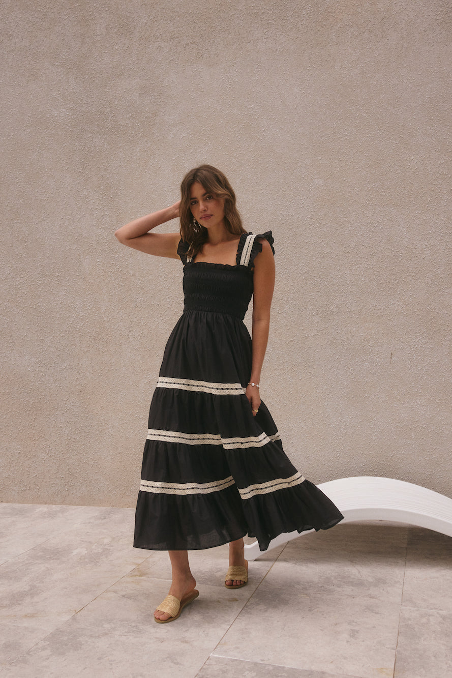 Monica Maxi Dress Black