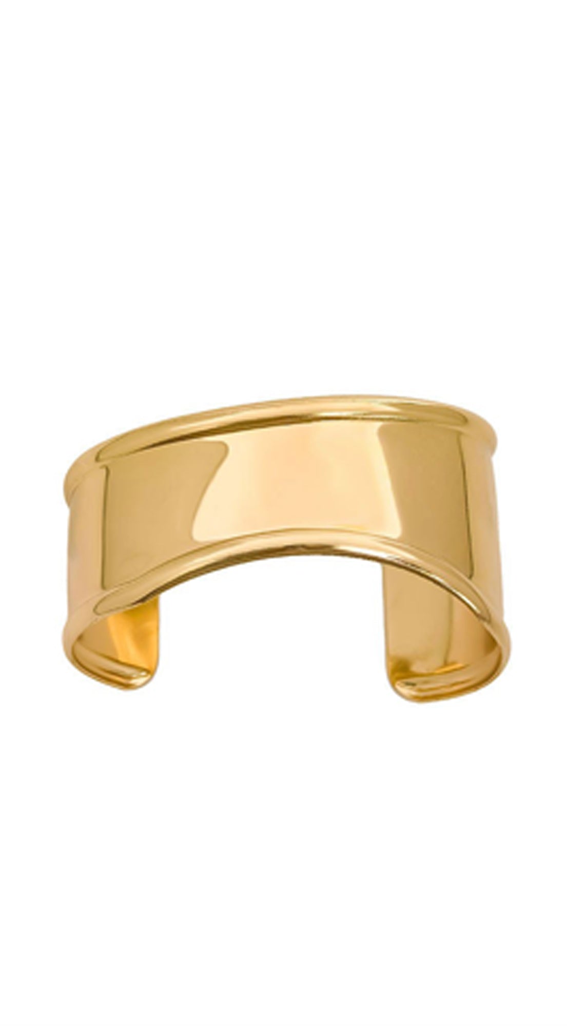 Cia Irregular Wide Arm Cuff Bracelet- Gold