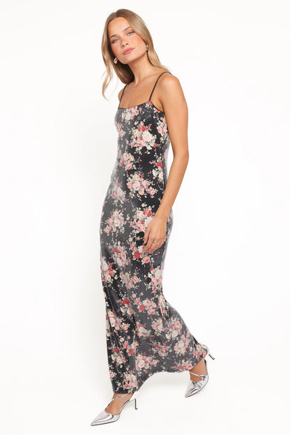 Everlee Maxi Dress - Floral Sequin