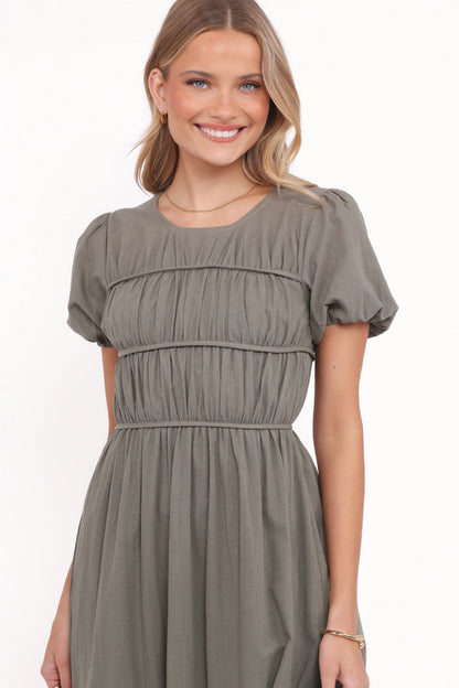 Deloria Maxi Dress - Olive