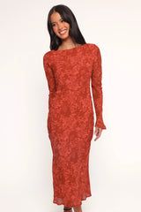Talitha Maxi Dress - Red Roses