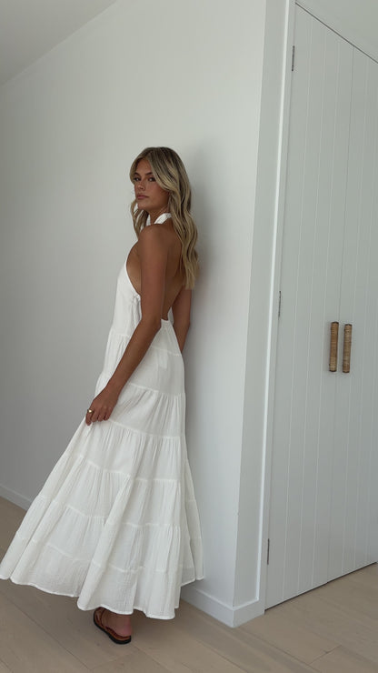 Moniqua Maxi Dress - White