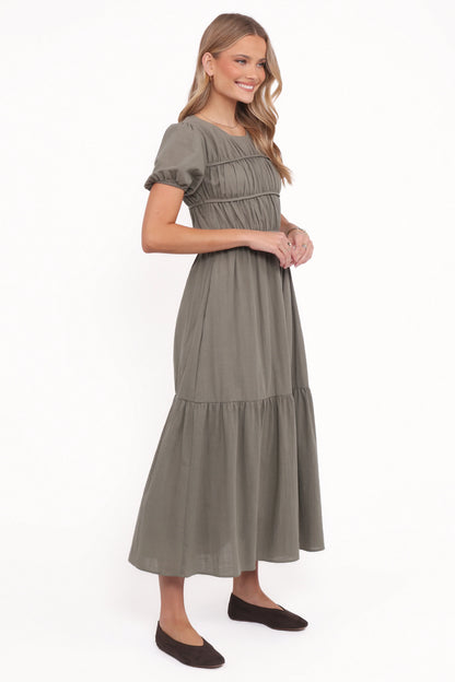 Deloria Maxi Dress - Olive