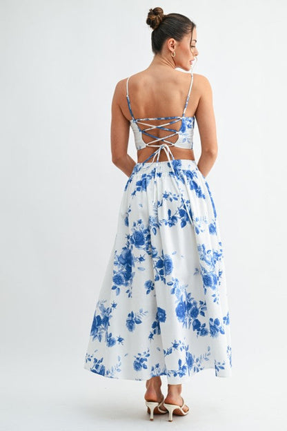 Camille Floral Skirt set