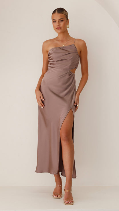 Nyla Maxi Dress - Mushroom