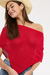 Rachel Knit poncho