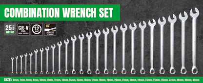 SK Combination Wrench Set,SAE & Metric