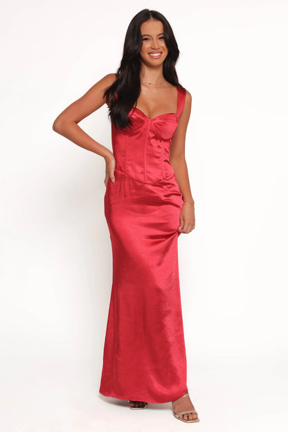 Oura Maxi Dress - Red