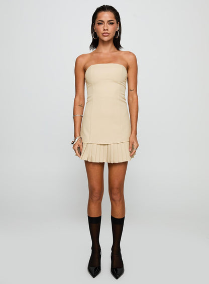 Believe My Mind Playsuit Beige