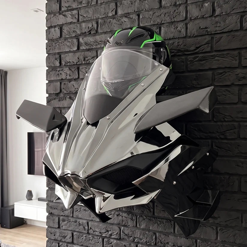 3D Illuminated Motorcycle Wall Display