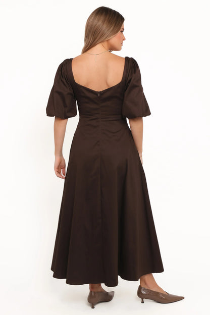 Merlena Maxi Dress - Chocolate
