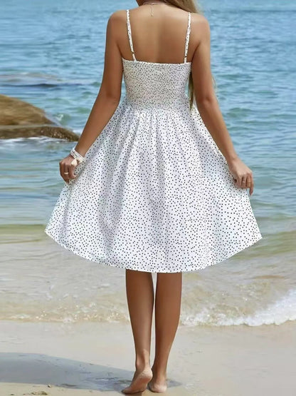 Full Size Smocked Square Neck Cami Dress Plus Size