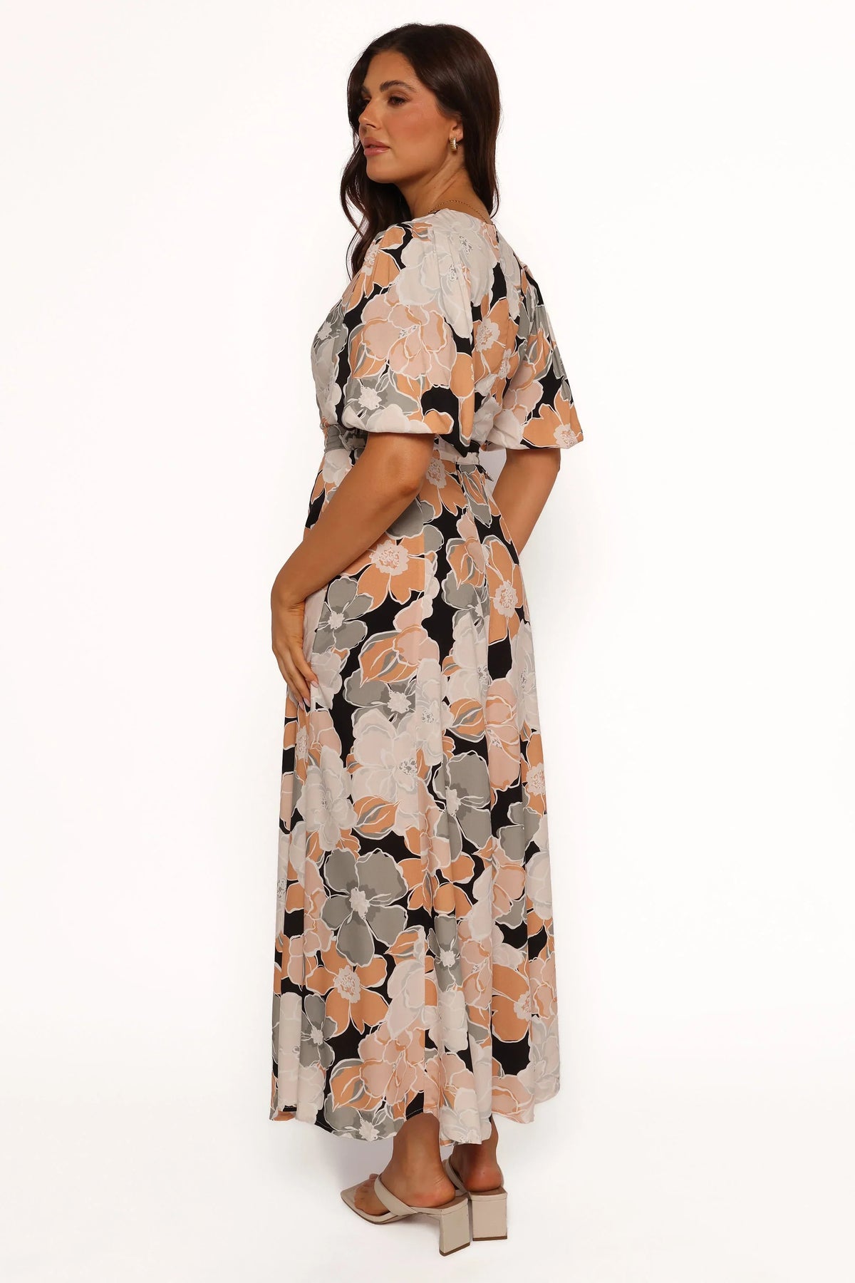 Tiarni Maxi Dress - Black Floral