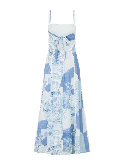Printed Square Neck Cami Maxi Dress