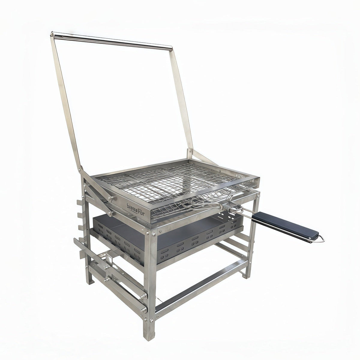 F1 Adjustable Charcoal Rotating Grill