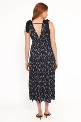Adeline Maxi Dress - Black Floral