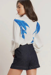 Mallorca Button Down top