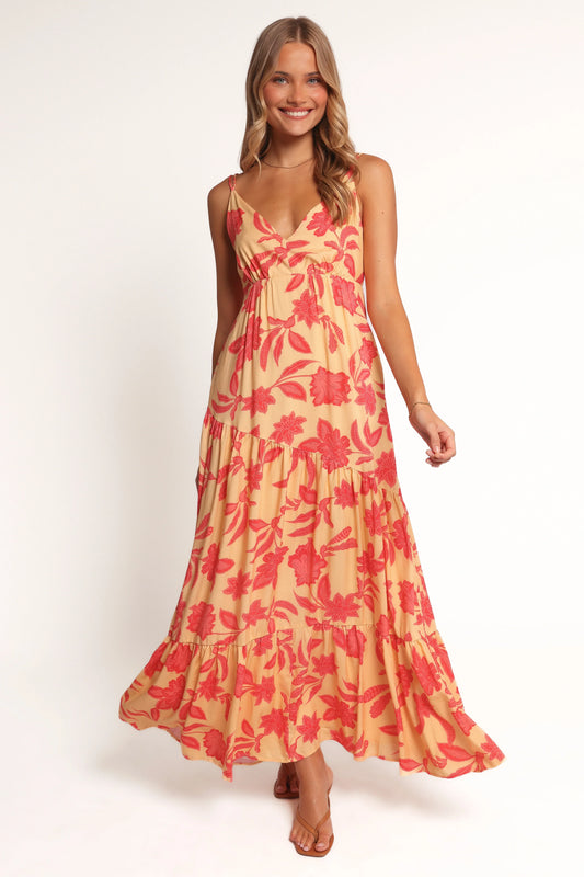 Forbes Maxi Dress - Red Floral