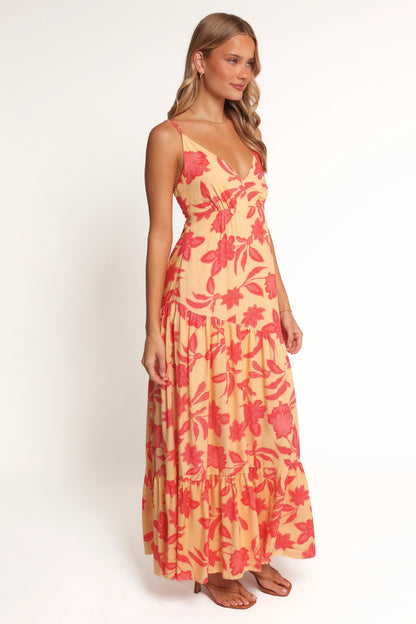 Forbes Maxi Dress - Red Floral