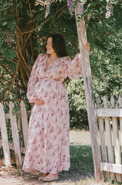 Vayla Maxi Dress - Pink Rose