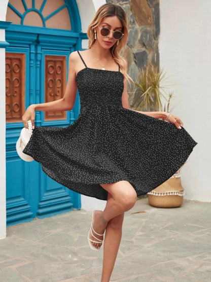 Full Size Smocked Square Neck Cami Dress Plus Size