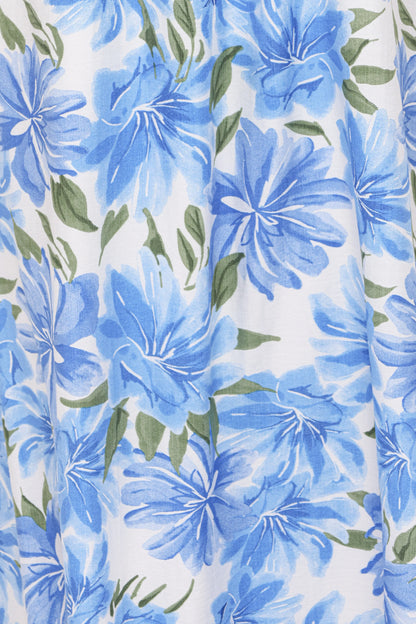 Amber Maxi Dress - Blue Floral