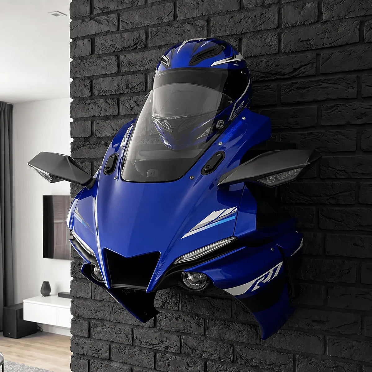 3D Illuminated Motorcycle Wall Display
