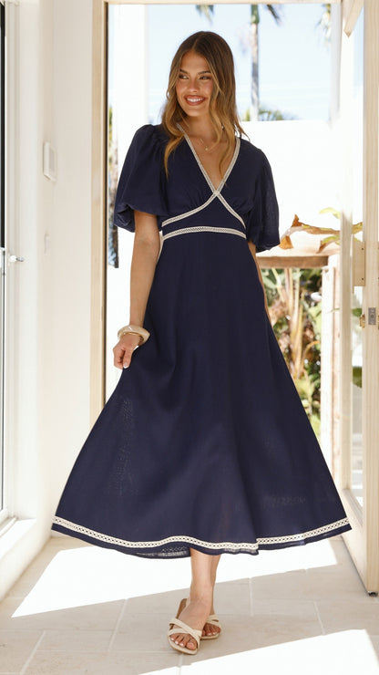Nakisha Maxi Dress - Navy