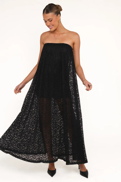 Davina Maxi Dress - Black Lace
