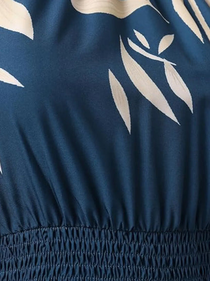 Paisley Print Halter Neck Mini Dress