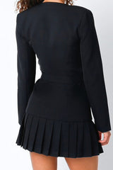 The Meredith Blazer dress - Black
