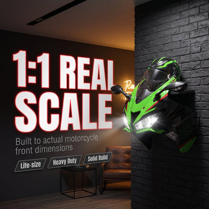 3D Illuminated Motorcycle Wall Display