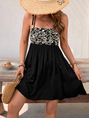 Tie Shoulder Mini Cami Dress