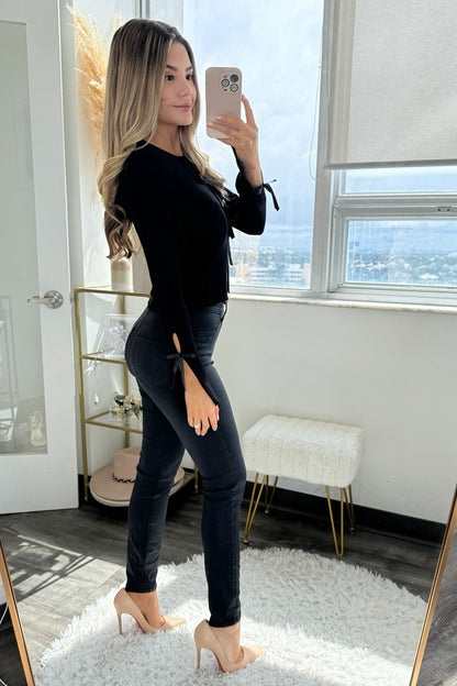 Taylor Tie knit - Black