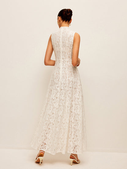 Semi-Sheer Lace Dress