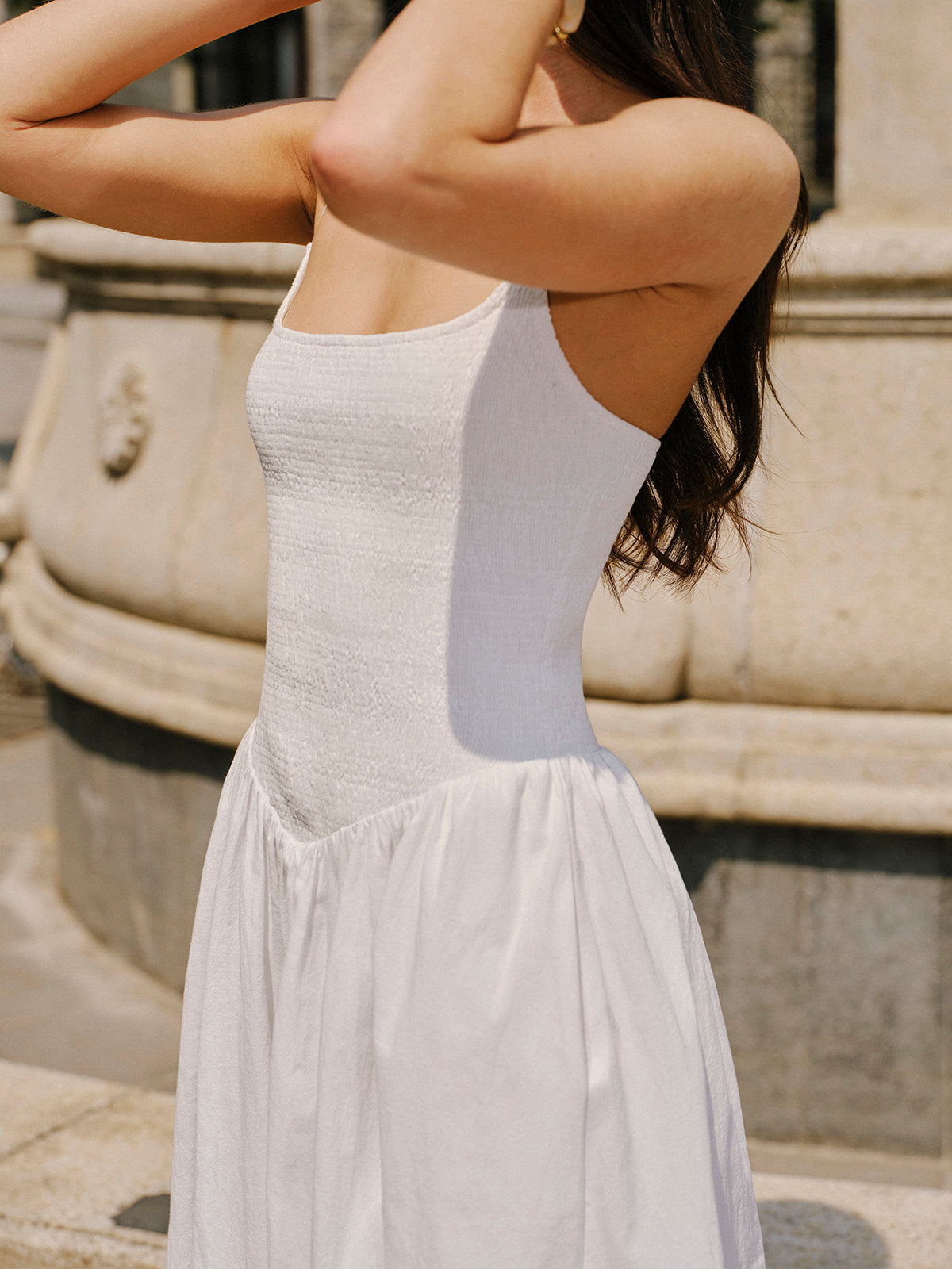 Cotton Pocket Detail Cami Dress
