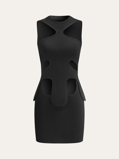Cut-Out Halter Dress