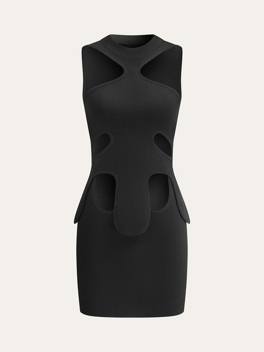 Cut-Out Halter Dress