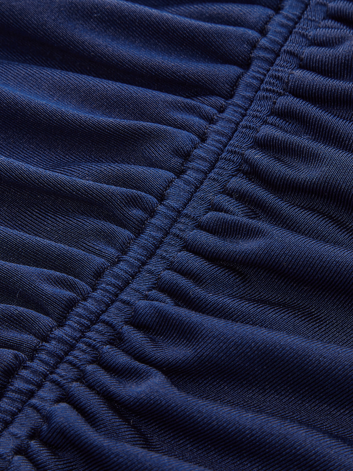 Ruched Long-Sleeve Maxi Dress