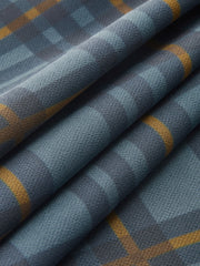Tie-Front Plaid Chiffon Midi Dress