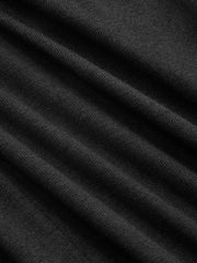 Metal Detail Color-Block Velvet Panel Dress